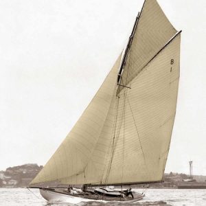 Victorian sloop on Sydney Harbour