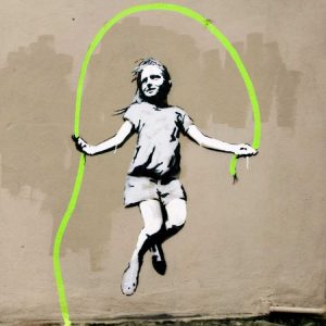 Girl â€“ North 6th Avenue, NYC (graffiti attributed to Banksy)