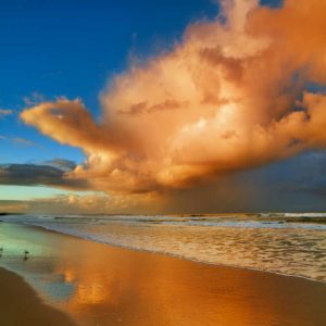 Sunset on the ocean, New South Wales, Australia