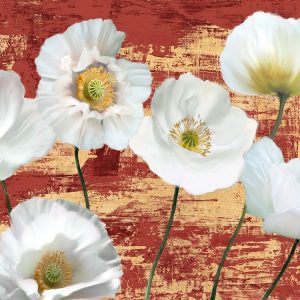 Washed Poppies (Red and Gold)