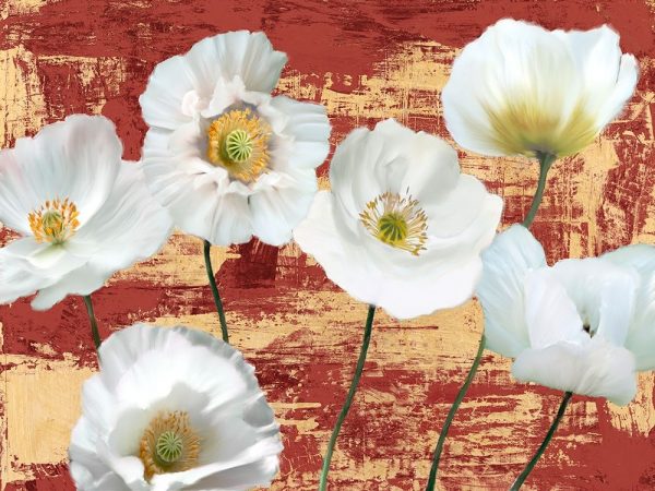 Washed Poppies (Red and Gold)