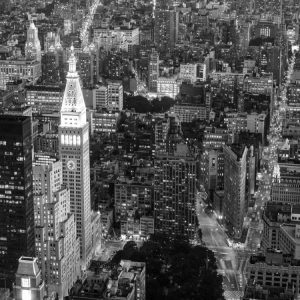 Aerial view of Manhattan, NYC