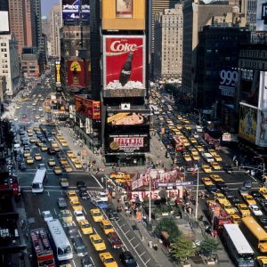 Traffic in Times Square, NYC