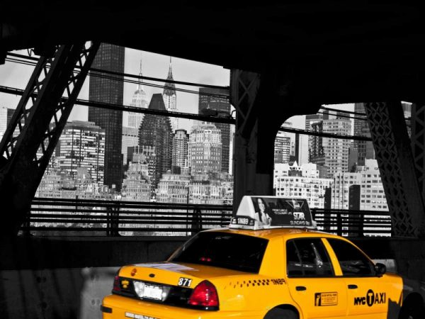 Taxi on the Queensboro Bridge, NYC