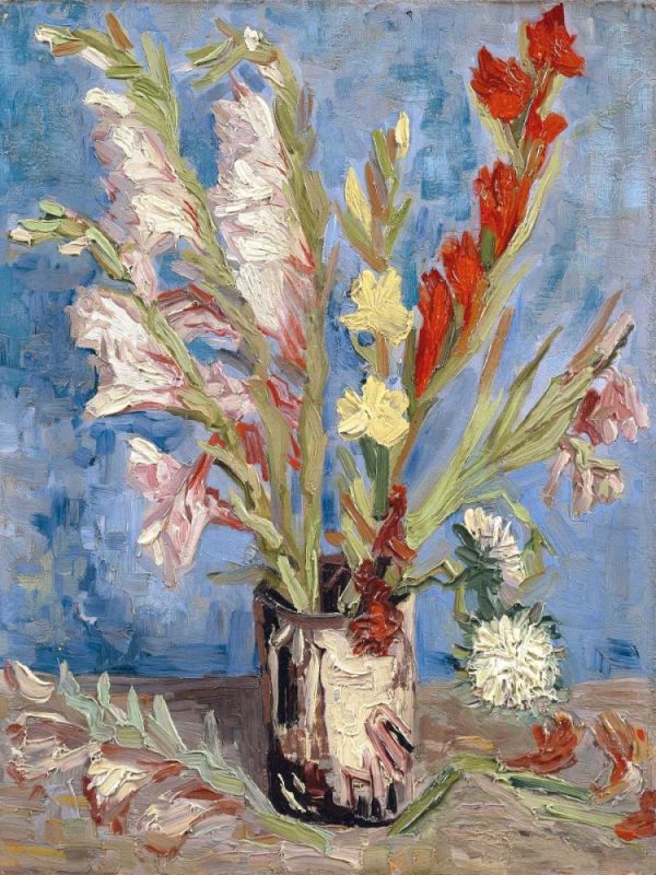 Vase with Gladioli and China Asters