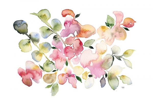 Shades of Pink Watercolor Floral