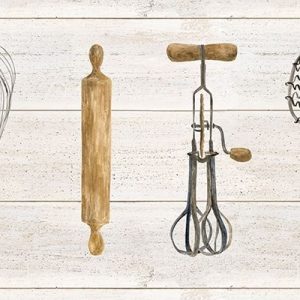 Vintage Kitchen Utensils Panel