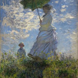 Woman with a Parasol - Madame Monet and Her Son