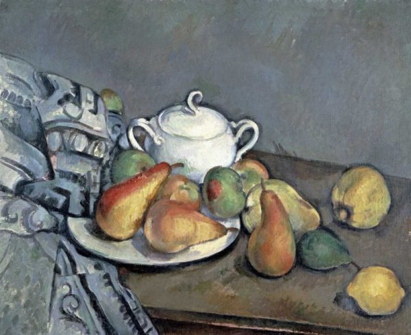 Sugar Bowl, Pears and Curtain