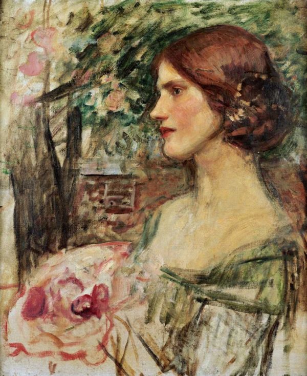 Portrait of a Lady In a Green Dress