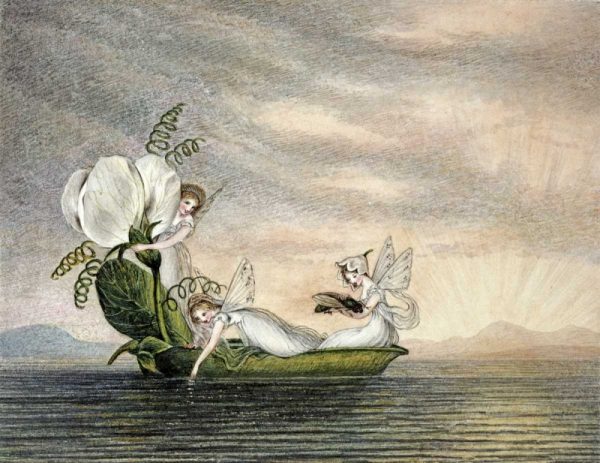 Fairies Floating Downstream In a Peapod