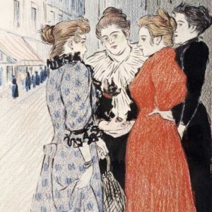 Women Conversing In The Street