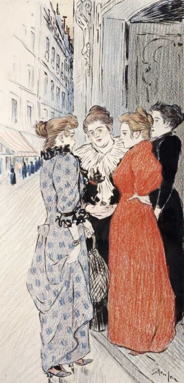 Women Conversing In The Street