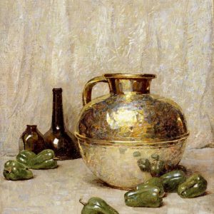 Still Life With Green Peppers and Jug