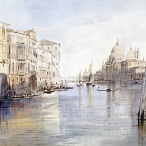 The Grand Canal, With Santa Maria Della Salute, Venice, Italy