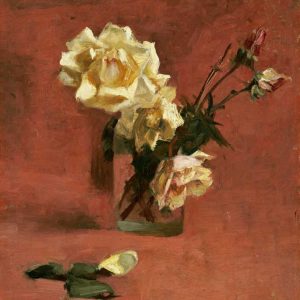 Still Life With Roses In a Glass