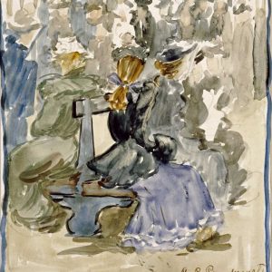 Ladies Seated on a Bench