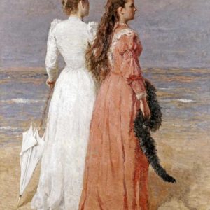 Elegant Women on a Beach