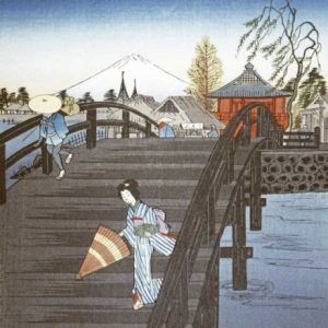 Japanese Print - Yedo River In Tokyo