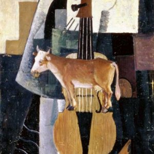 Cow and Violin, 1913