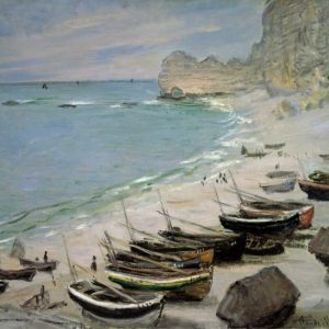 Boats on the Beach at Etretat, 1883