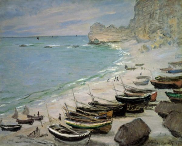 Boats on the Beach at Etretat, 1883