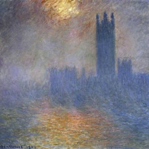 London Parliament - Patch of Sun in the Fog