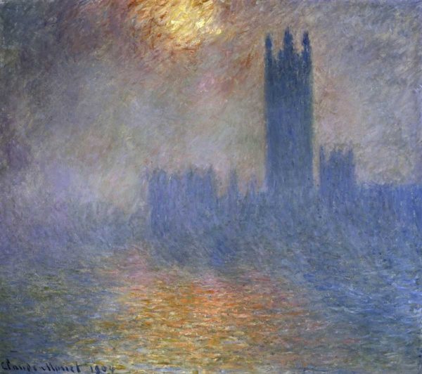 London Parliament - Patch of Sun in the Fog