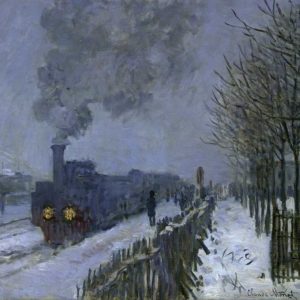 Train in the Snow, 1875