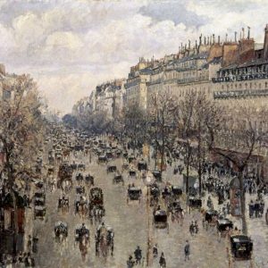 Boulevard Montmartre In Paris