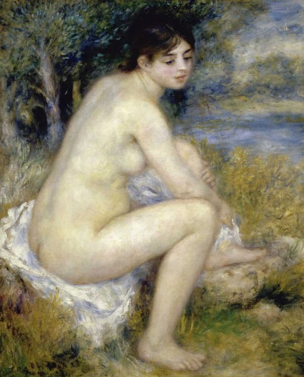 Nude Woman Seated In A Landscape