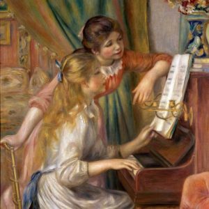 Two Young Girls at the Piano