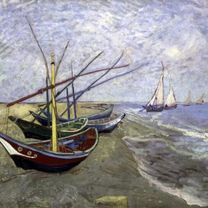 Fishing Boats On The Beachat Saintes-Maries