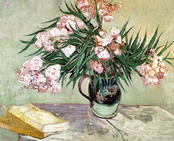 Still Life: Vase with Oleanders and Books