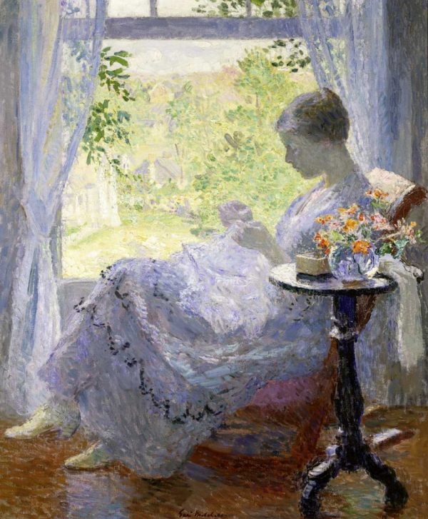 Young Woman Sewing