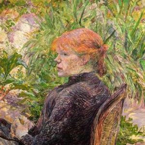 Red Haired Girl In A Garden