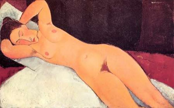 Eyes Closed Reclining Nude