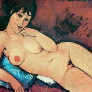 Reclining Nude Raised On Right Arm