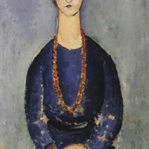 Woman With Red Necklace