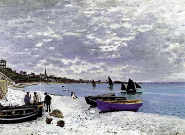 Beach At Sainte Adresse 1867