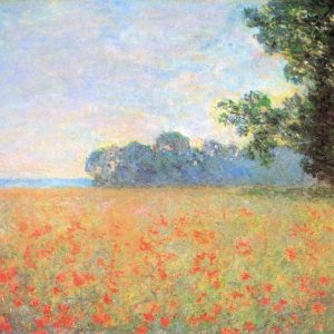 Field Of Oats With Poppies 1890