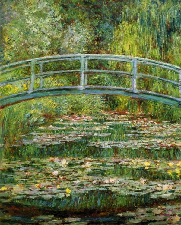 Japanese Bridge And Water Lilies - 1