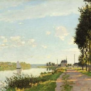 Riverside Walk At Argenteuil 1872