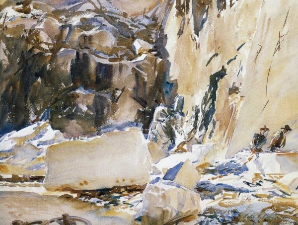 Carrara, in a Quarry, 1911