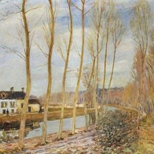 The Canal Du Loing At Moret