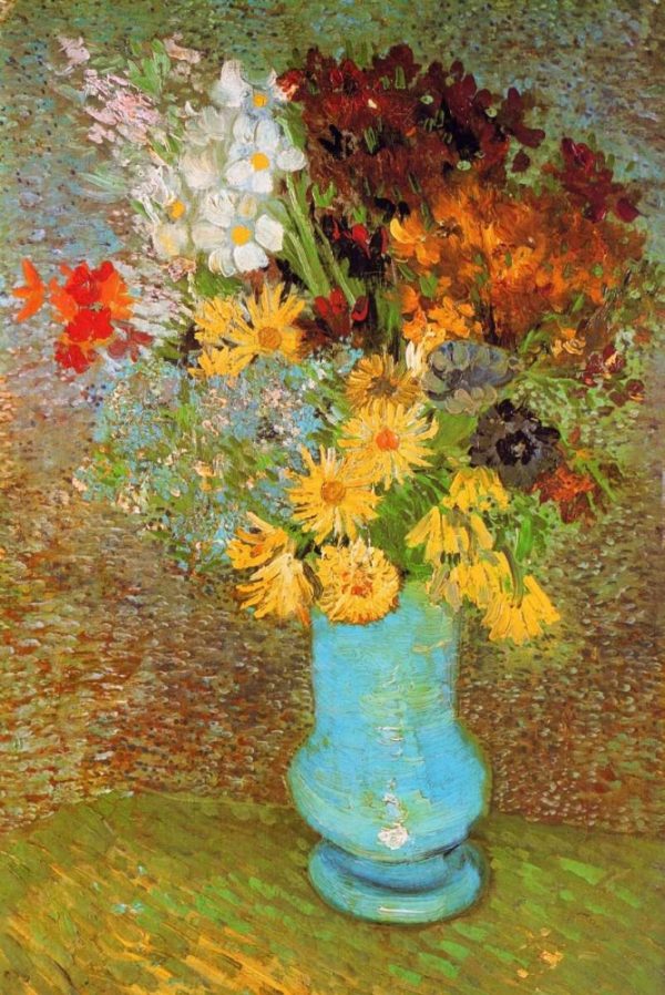 Vase Daisies And Anemones