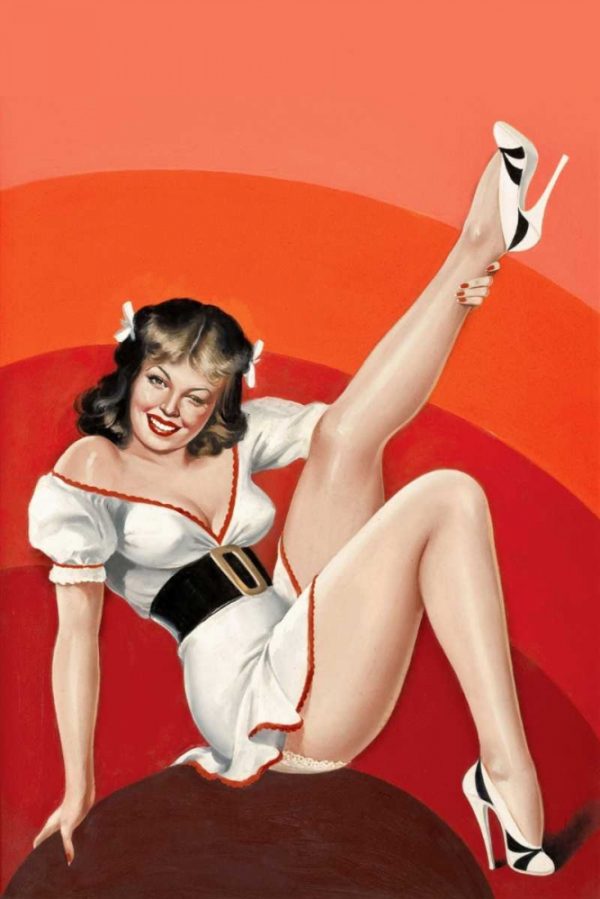 Mid-Century Pin-Ups - Titter Magazine - Winking Brunette