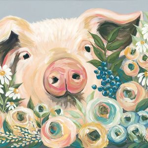 Pig in the Flower Garden