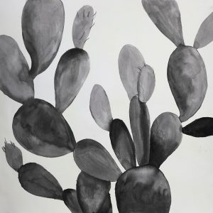 GRAYSCALE CACTUS