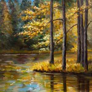 FALL LANDSCAPE BY THE WATER